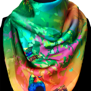Colorida Pañoleta Tángaras multicolor