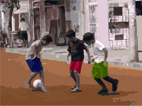 Niños y futbolx