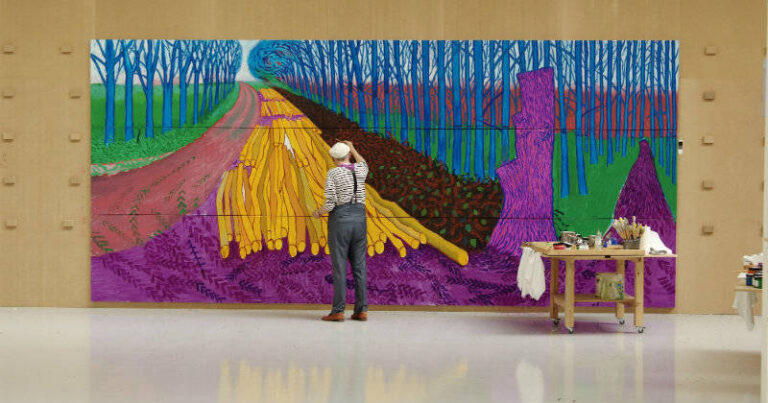 David Hockney ppintandp Winter timber, 2009, foto: Jean-Pierre Gonçalves De Lima